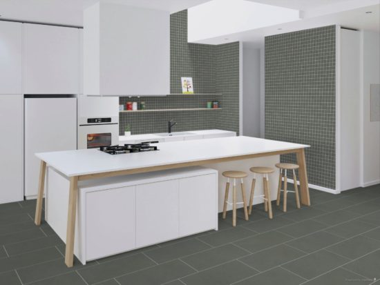 Concord 2X2 Mosaic Umber Matte | Qualis Ceramica | Luxury Tile and Vinyl at affordable prices