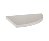 Marmiline Ash 9x9 Corner Shelf | Qualis Ceramica | Luxury Tile and Vinyl at affordable prices