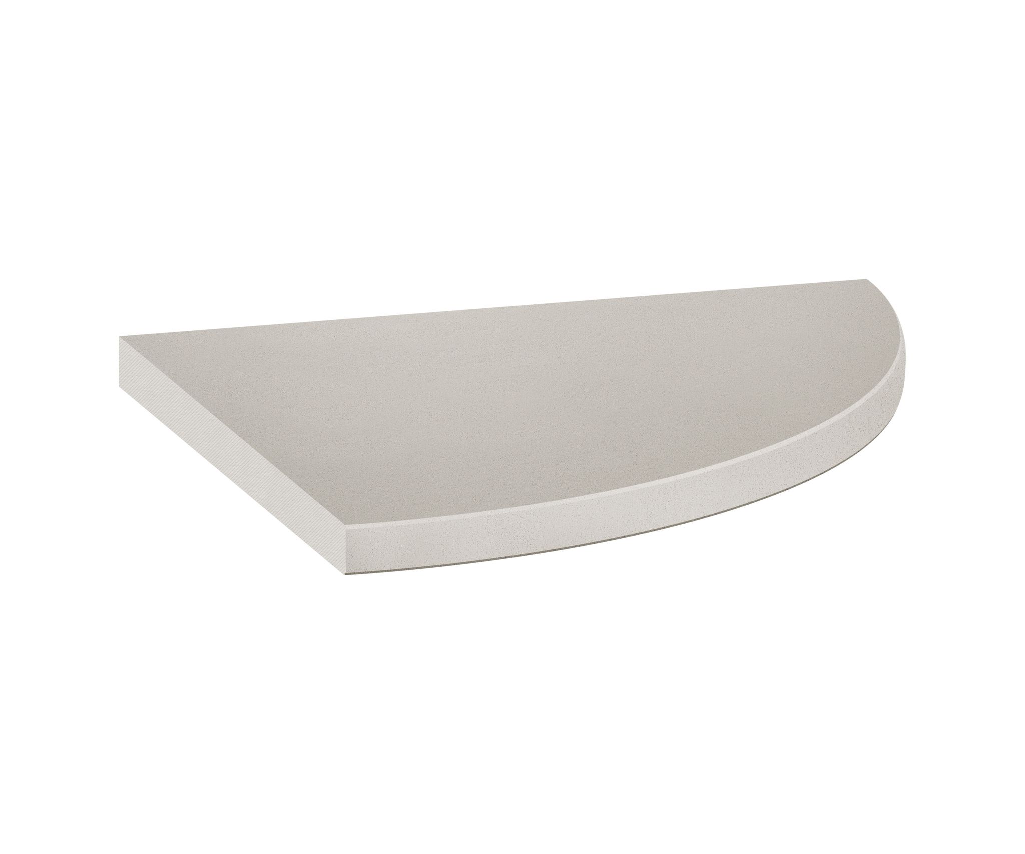 Marmiline Ash 9x9 Corner Shelf | Qualis Ceramica | Luxury Tile and Vinyl at affordable prices