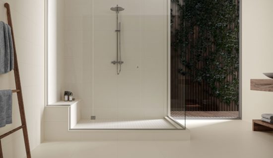 Marmiline Ivory 18x47 Bench | Qualis Ceramica | Luxury Tile and Vinyl at affordable prices