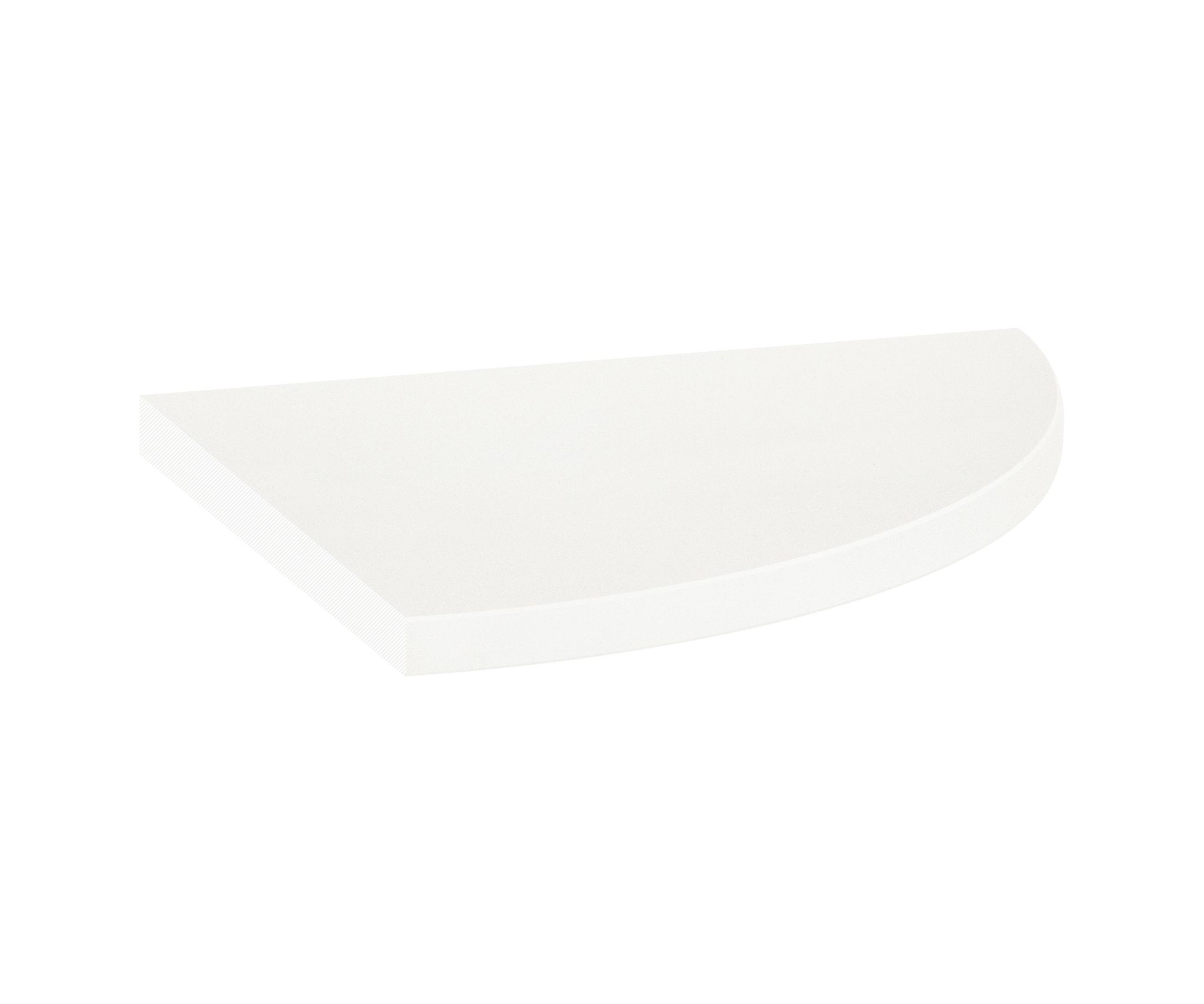 Marmiline Snow 9x9 Corner Shelf | Qualis Ceramica | Luxury Tile and Vinyl at affordable prices