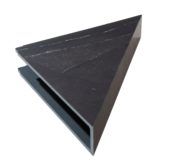 Black Ice Shower Shelf 14.56x7.12x2 | Qualis Ceramica | Luxury Tile and Vinyl at affordable prices