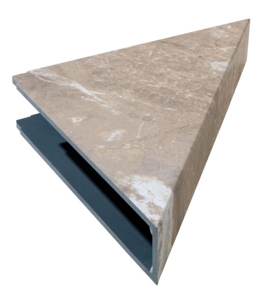 Venetian Marble Shower Shelf 14.56x7.12x2