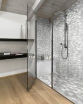 2"x4" Brick Ice Grey Mosaic | Qualis Ceramica | Luxury Tile and Vinyl at affordable prices