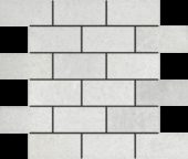 2"x4" Brick White Grey Mosaic | Qualis Ceramica | Luxury Tile and Vinyl at affordable prices