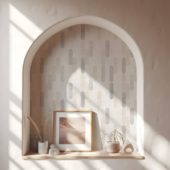 2"x6" Elongated Round White Grey Beige Marble Mix | Qualis Ceramica | Luxury Tile and Vinyl at affordable prices