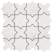 3"x3" Cross & Star Beige Marble | Qualis Ceramica | Luxury Tile and Vinyl at affordable prices