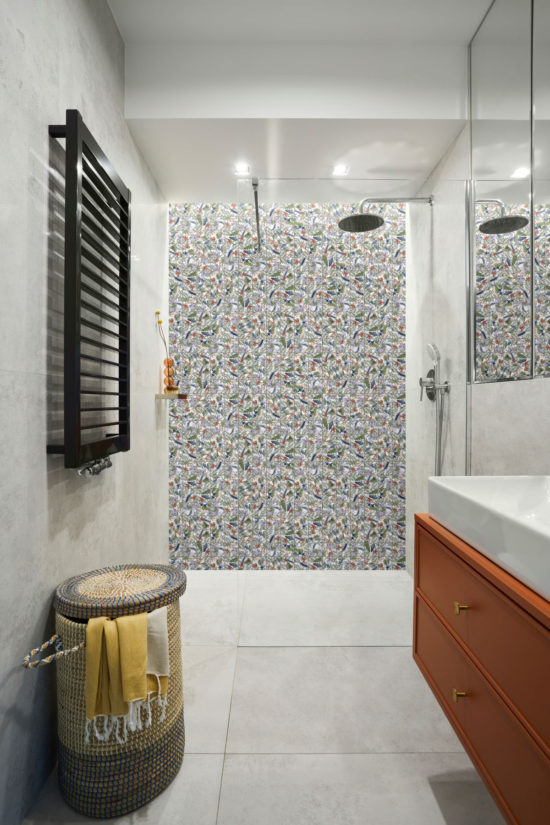 4"x4" Floral Palm Multicolor Mosaic | Qualis Ceramica | Luxury Tile and Vinyl at affordable prices