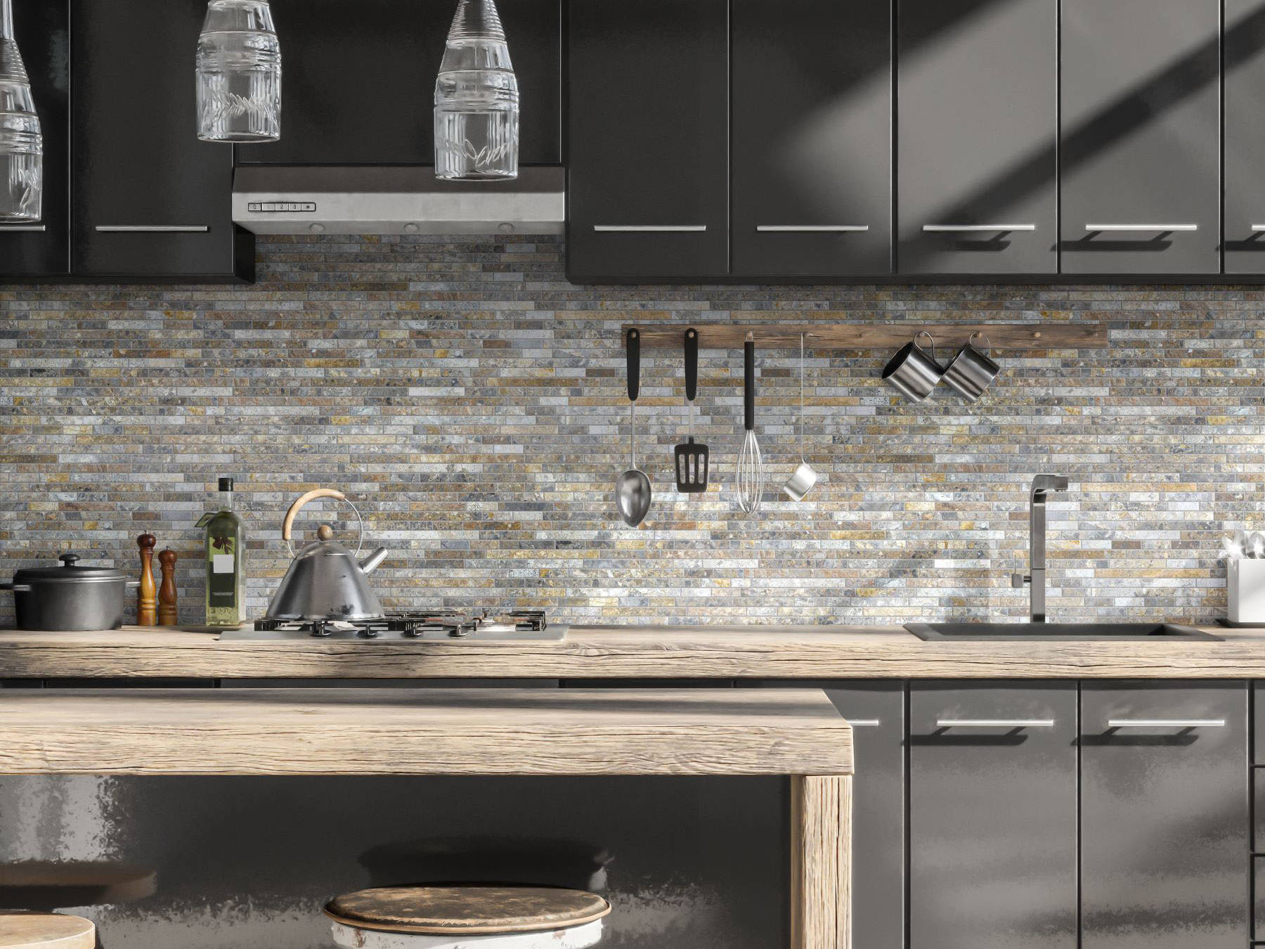 Baguette Royal Vein Mosaic | Qualis Ceramica | Luxury Tile and Vinyl at affordable prices