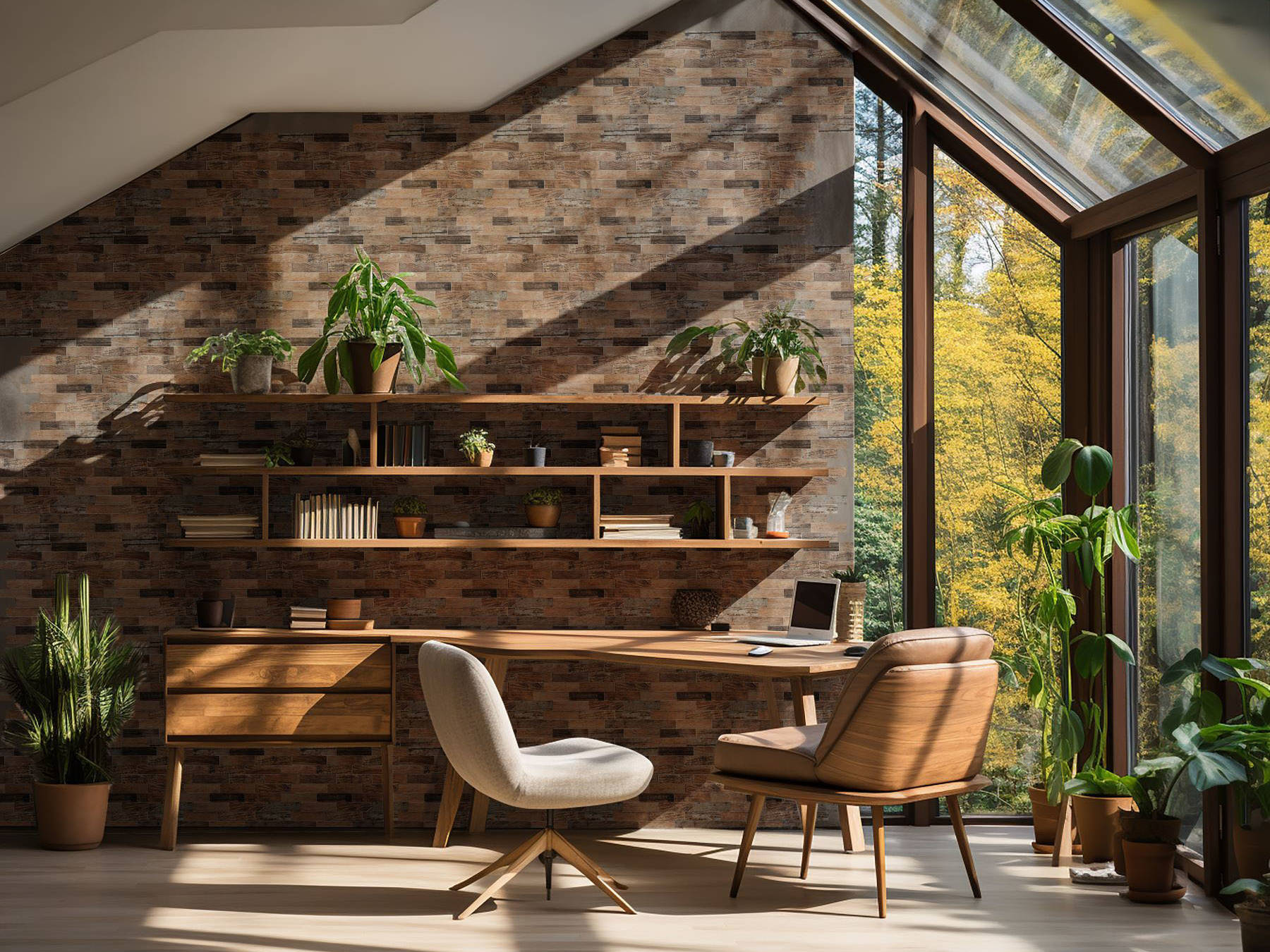 Beige Brown Mix Wood | Qualis Ceramica | Luxury Tile and Vinyl at affordable prices