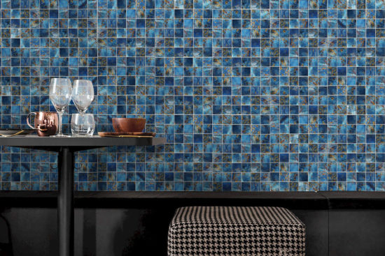 Blue Aluminum 2"x2" Mix Mosaic | Qualis Ceramica | Luxury Tile and Vinyl at affordable prices