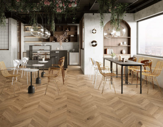 Chevron Kaya Oak Wellington | Qualis Ceramica | Luxury Tile and Vinyl at affordable prices