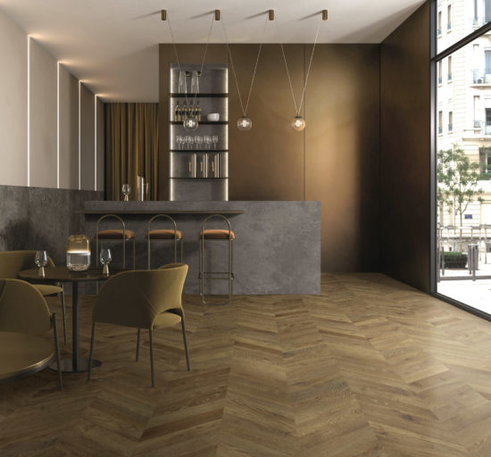 Chevron Rustic Oak Brown | Qualis Ceramica | Luxury Tile and Vinyl at affordable prices