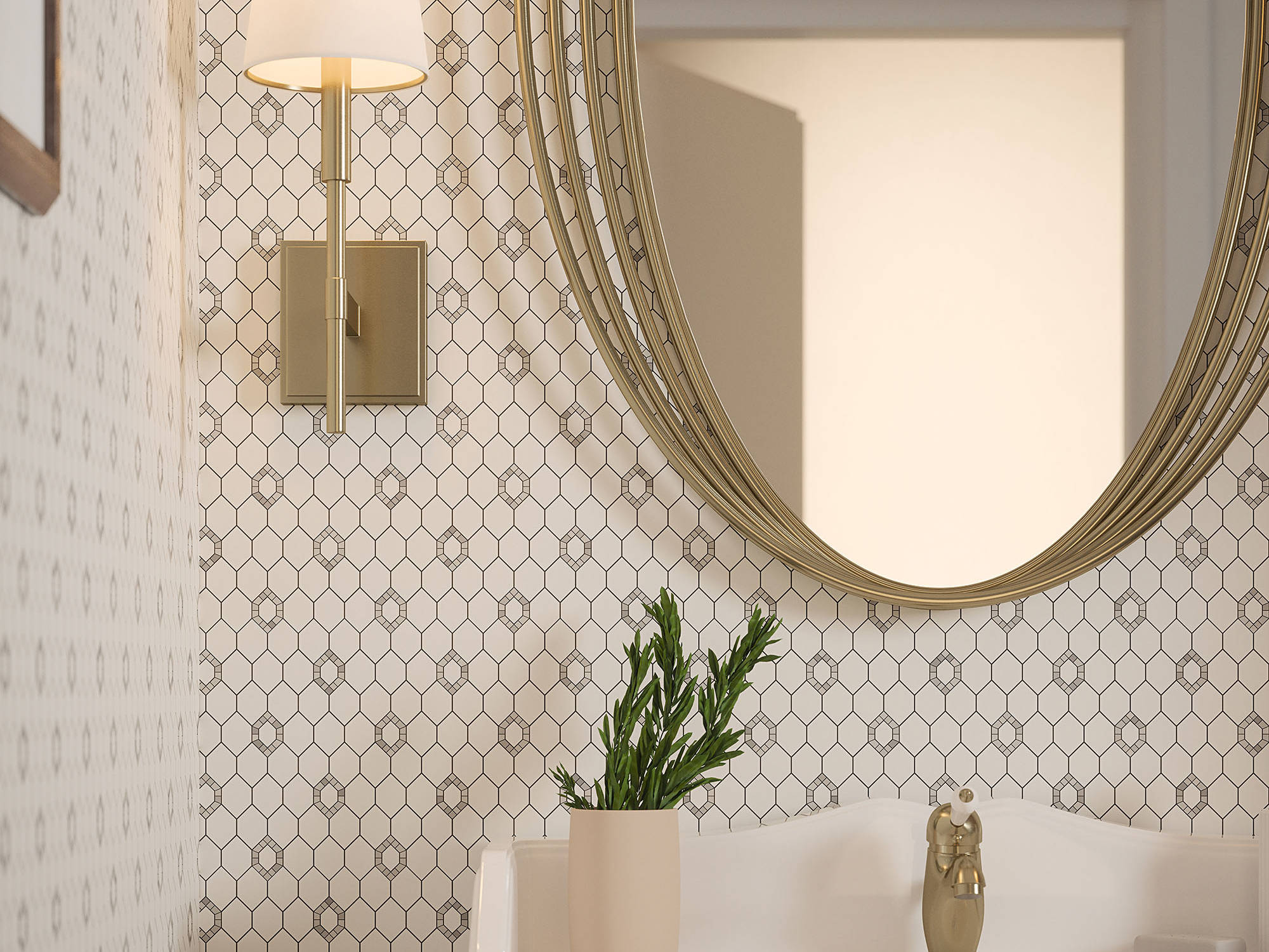 Daffodil Grey Mosaic | Qualis Ceramica | Luxury Tile and Vinyl at affordable prices