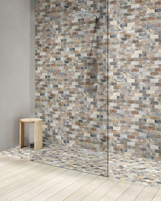Elongated Hexagon Royal Vein "Leaves" Mosaic | Qualis Ceramica | Luxury Tile and Vinyl at affordable prices