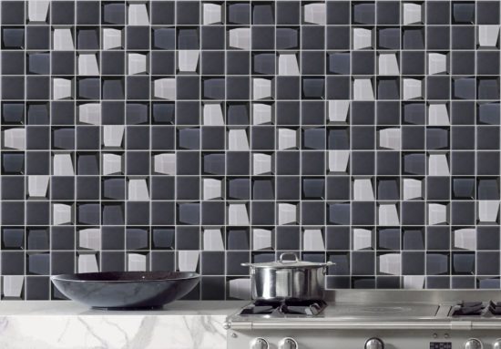 Glass 2"x2" Grey Mix Mosaic | Qualis Ceramica | Luxury Tile and Vinyl at affordable prices