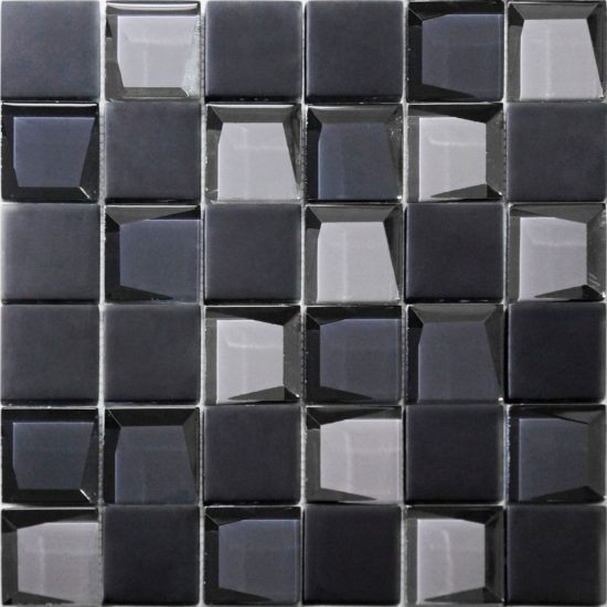 Glass 2"x2" Grey Mix Mosaic | Qualis Ceramica | Luxury Tile and Vinyl at affordable prices