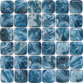 Glass Square Blue Marble Pattern Mix Mosaic | Qualis Ceramica | Luxury Tile and Vinyl at affordable prices