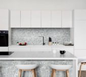 Grey Mix Pattern Deco Brick Matte Glazed Porcelain 1"x3" Mosaic | Qualis Ceramica | Luxury Tile and Vinyl at affordable prices