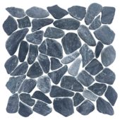 Mini Opus Matte Grey Mix Marble Stone Interlocking | Qualis Ceramica | Luxury Tile and Vinyl at affordable prices