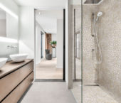Onyx Light Beige Pebble Mosaic 12"x12" | Qualis Ceramica | Luxury Tile and Vinyl at affordable prices