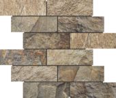Slate Stone Beige Glazed Ceramic 2"x6" Brick | Qualis Ceramica | Luxury Tile and Vinyl at affordable prices