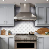 Star & Square White & Grey Mix Marble | Qualis Ceramica | Luxury Tile and Vinyl at affordable prices