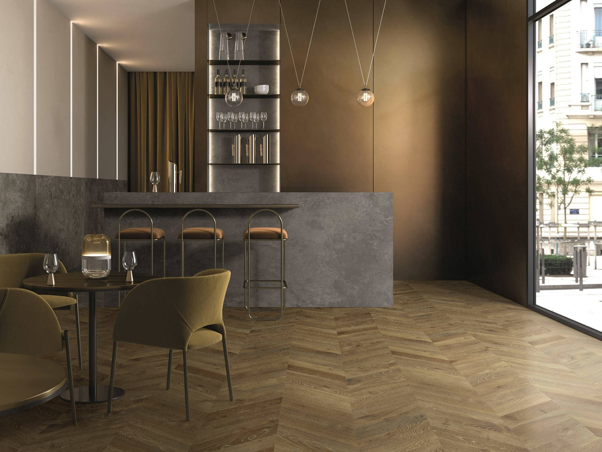 True Earth Chevron 3 | Qualis Ceramica | Luxury Tile and Vinyl at affordable prices