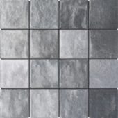 Zellige Glazed Ceramic Grey Mix 3"x3" | Qualis Ceramica | Luxury Tile and Vinyl at affordable prices