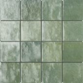 Zellige Glazed Ceramic Soft Green Mix 3"x3" | Qualis Ceramica | Luxury Tile and Vinyl at affordable prices