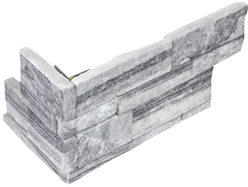 Ledger Stone 6x18 Nordic Crytal Assembled Corner | Qualis Ceramica ...